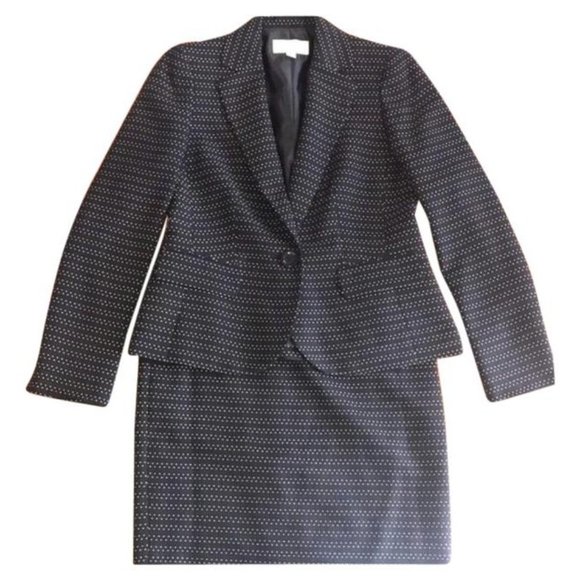 Le Suit Dresses & Skirts - Le Suit Black And White Single Button Euc Skirt Suit